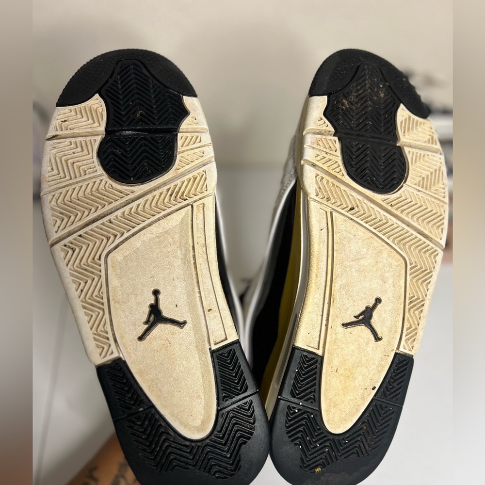 Nike Jordan Dub Zero Black and White Gold Trim 311046-005 Size 11 Sneakers Shoes - Picture 8 of 8